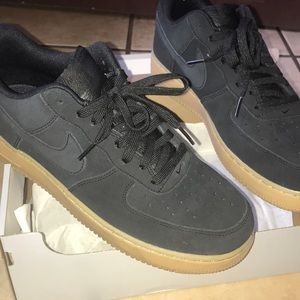 Black Suede Nike Air Force 1